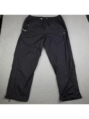 REI Co Op Black Shell Rain Pants Waterproof Hiking Packable Men's Size 41 x 32
